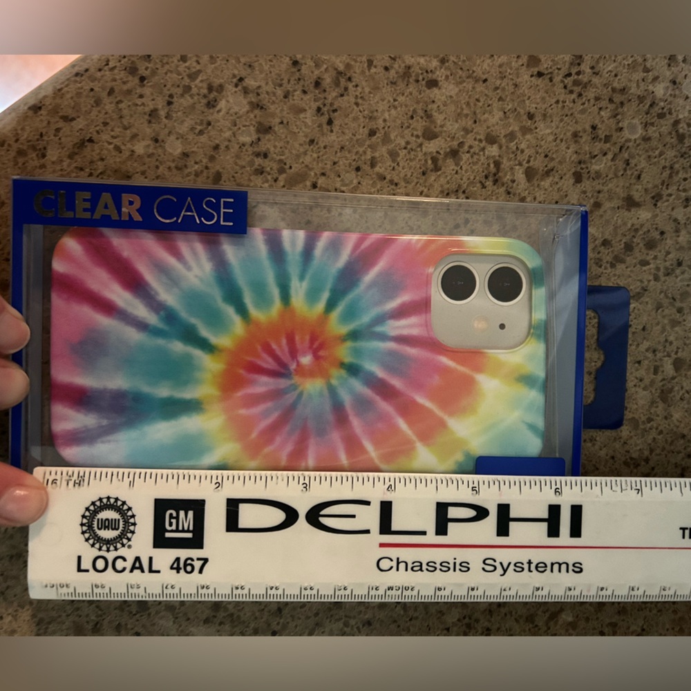 CLEAR CASE | Tie-Dye Phone Case for iPhone 11 & 12 - Picture 3 of 4